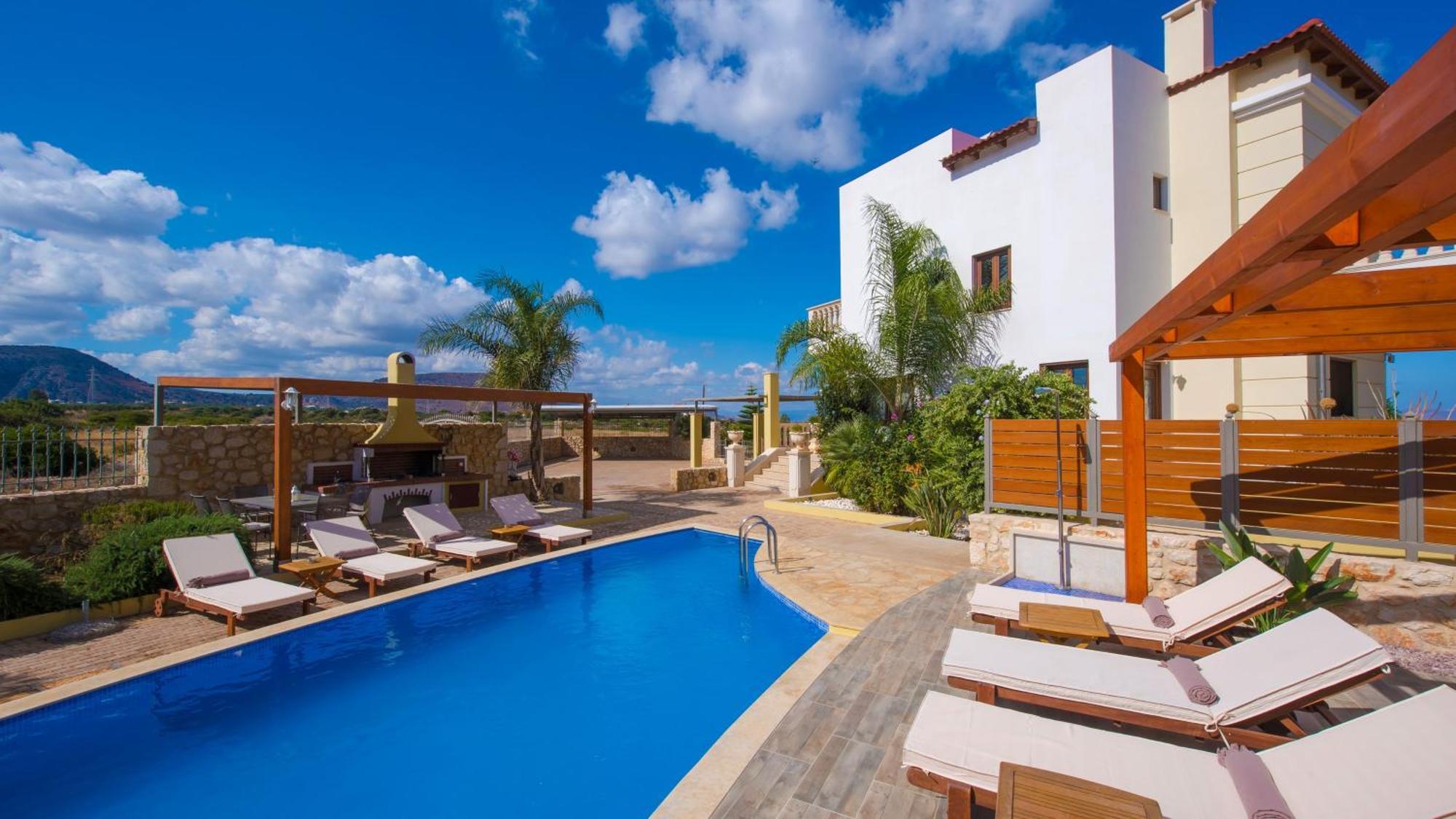 Sunshine Villa With Private Pool By Estia Херсониссос Экстерьер фото