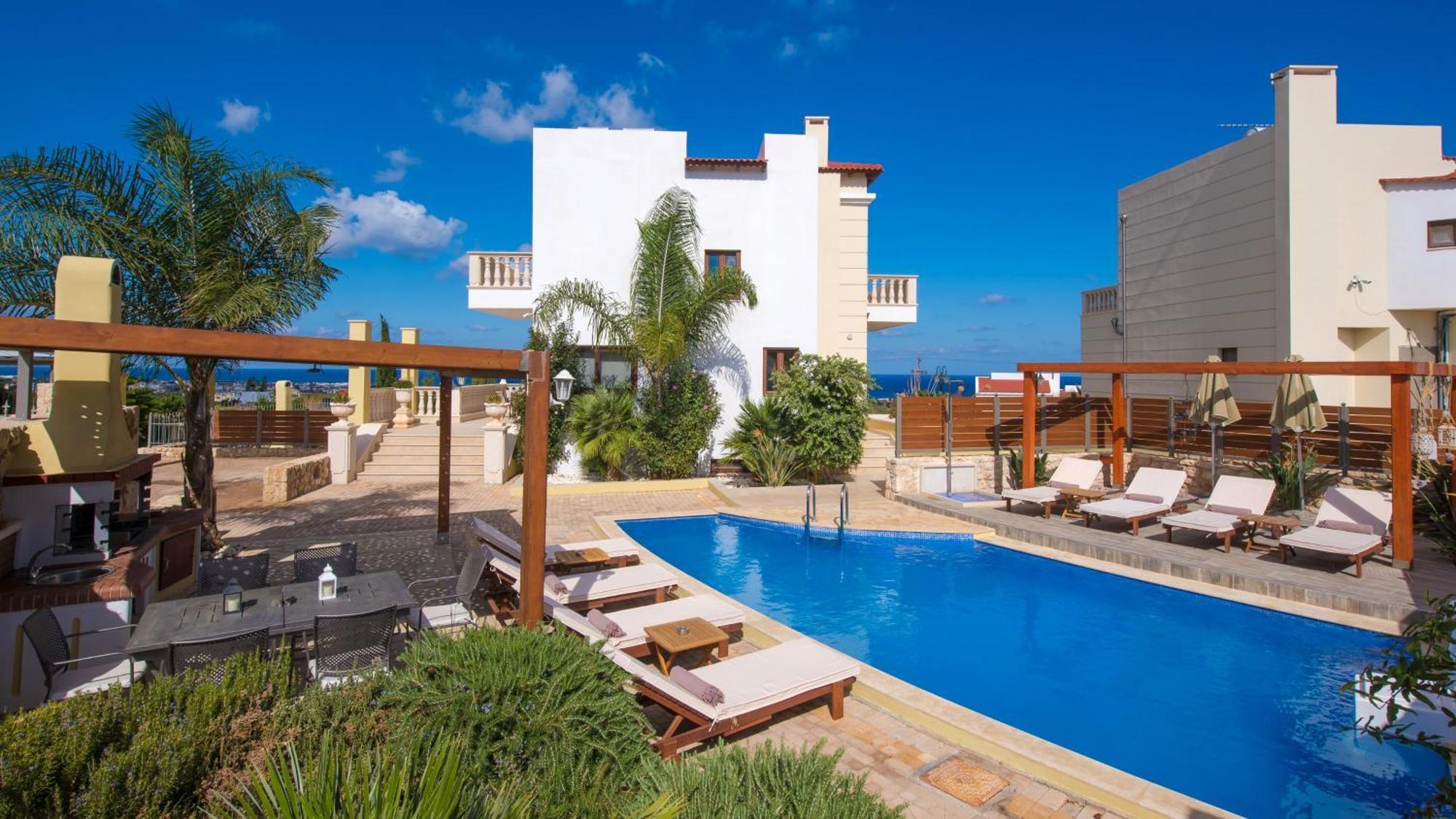 Sunshine Villa With Private Pool By Estia Херсониссос Экстерьер фото