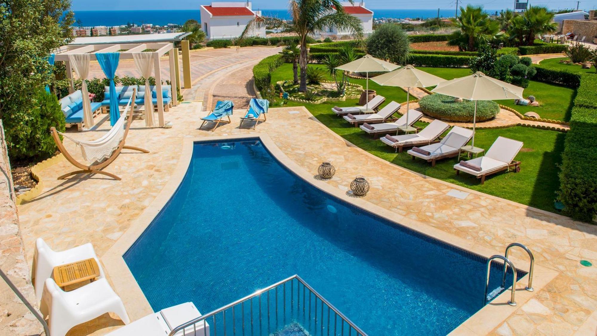 Sunshine Villa With Private Pool By Estia Херсониссос Экстерьер фото