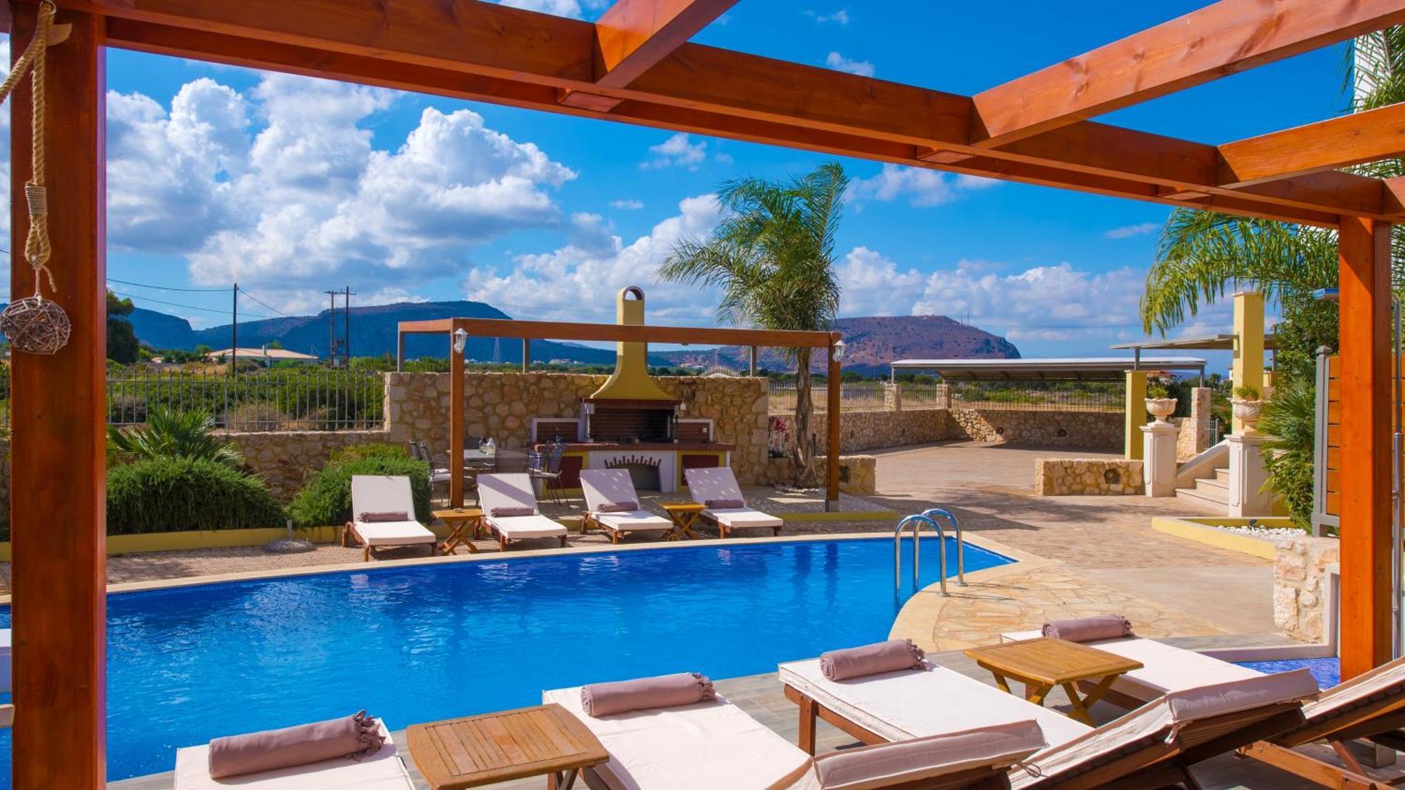 Sunshine Villa With Private Pool By Estia Херсониссос Экстерьер фото